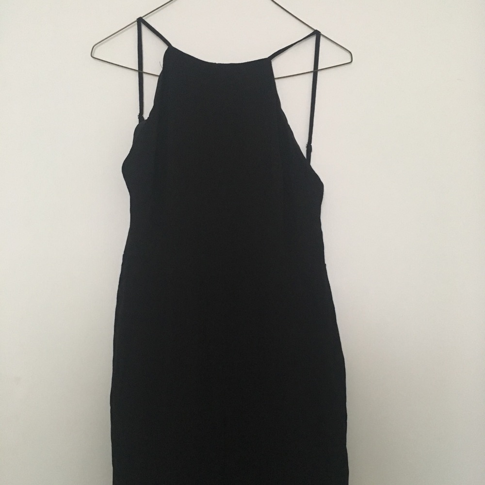 Backless black jumpsuit